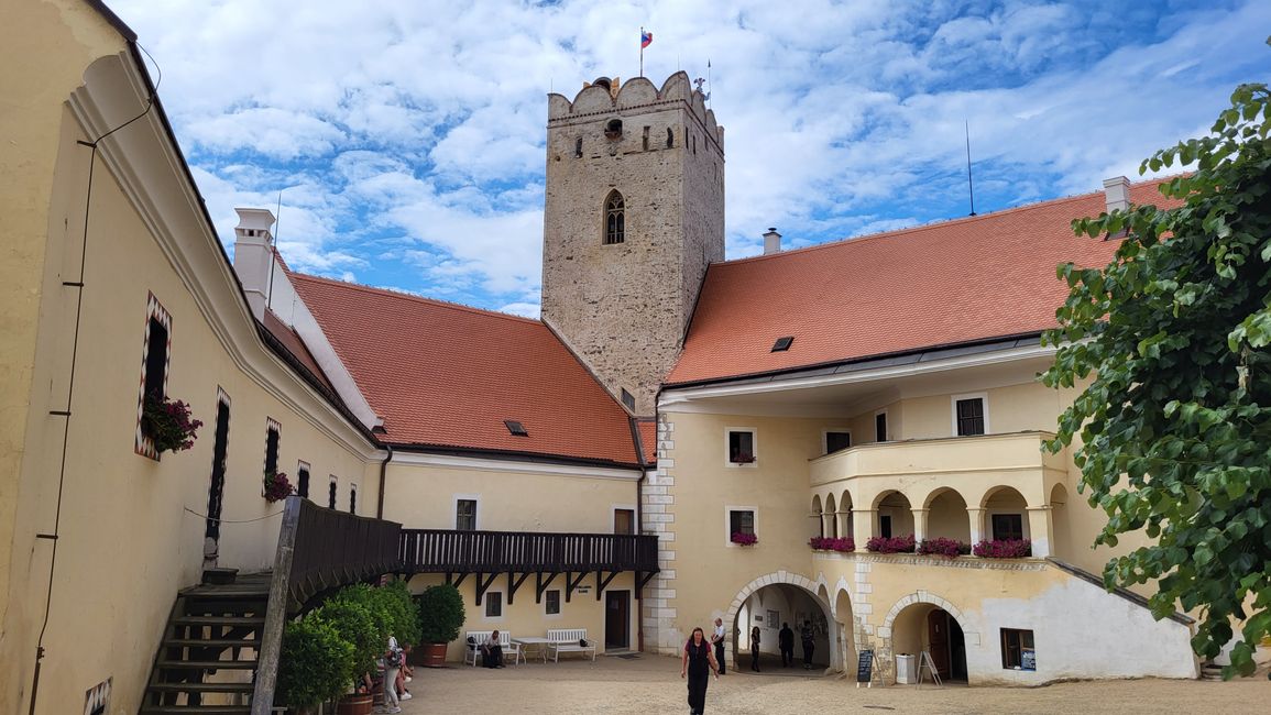 Courtyard of Vranov nad Dyjí Castle