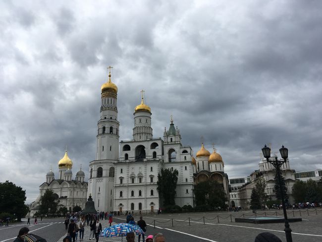 Die wichtigsten Kirchen Russlands im Kreml.