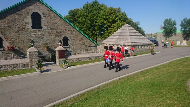 Parade of the Royal 22e Régiment in the Citadelle of Québec City