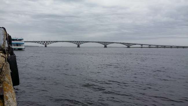 The Volga Bridge in Saratov
