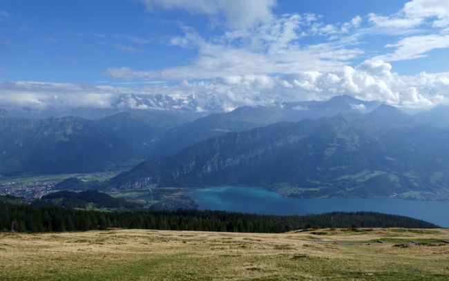 Lake Thun and the Swiss alps