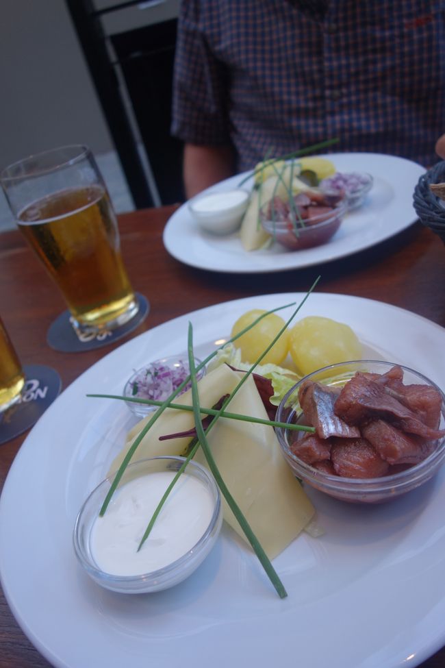 Delicious pickled herring