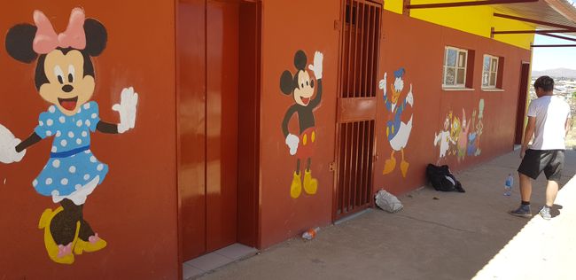 Wall of the preschool