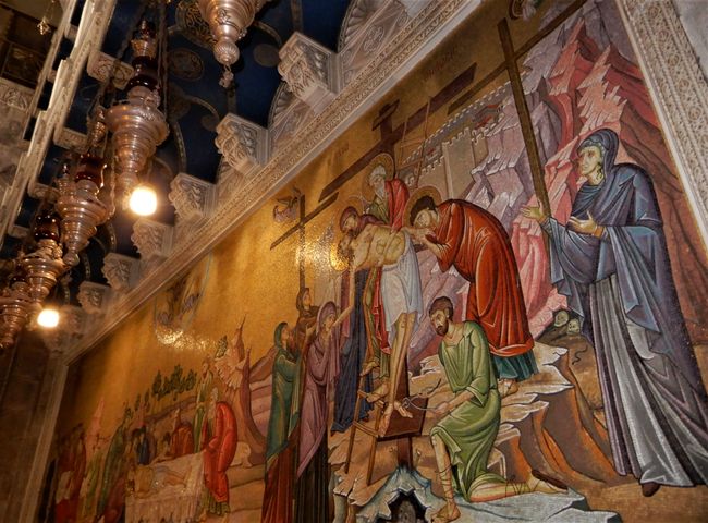 In the Church of the Holy Sepulchre