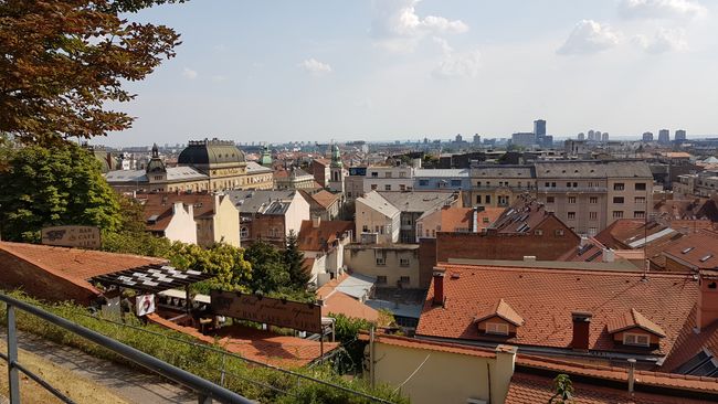 Ausblick auf Zagreb von Upper-Town