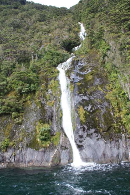 Wasserfall am Milford Sound