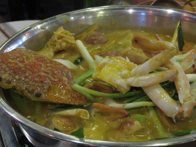 Delicious crab curry