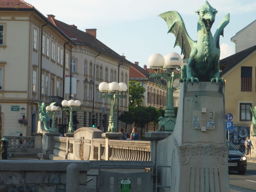 Die Drachenbrücke in Ljubljana 