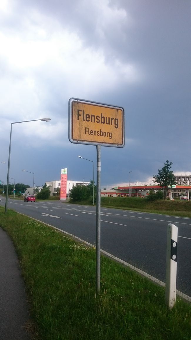 Flensburg just before the downpour