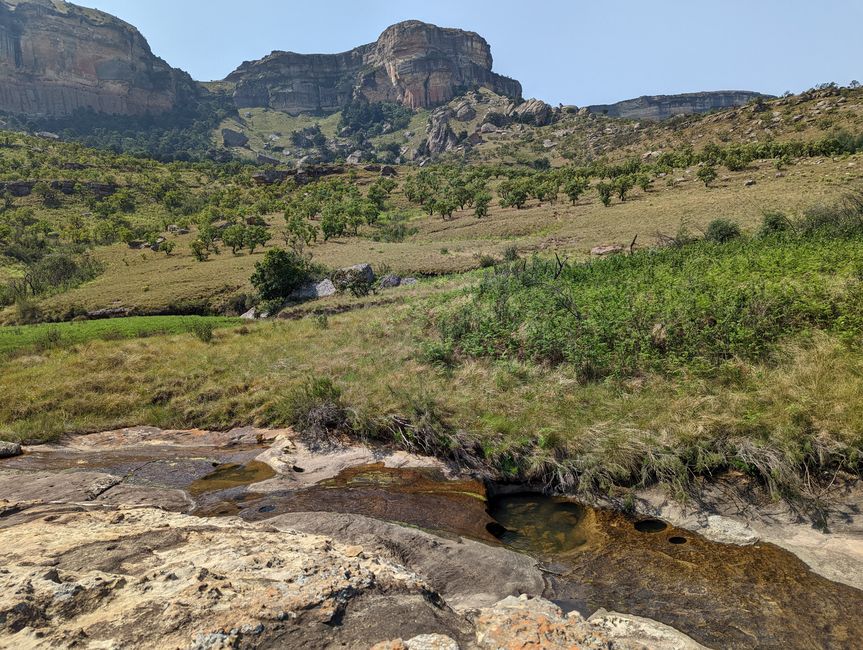 Almost dried-up river