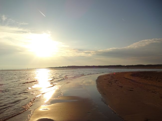 Sonnenuntergang am Strand von Bibione