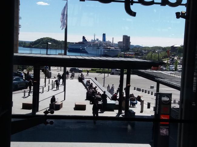 View of Oslo from the train station