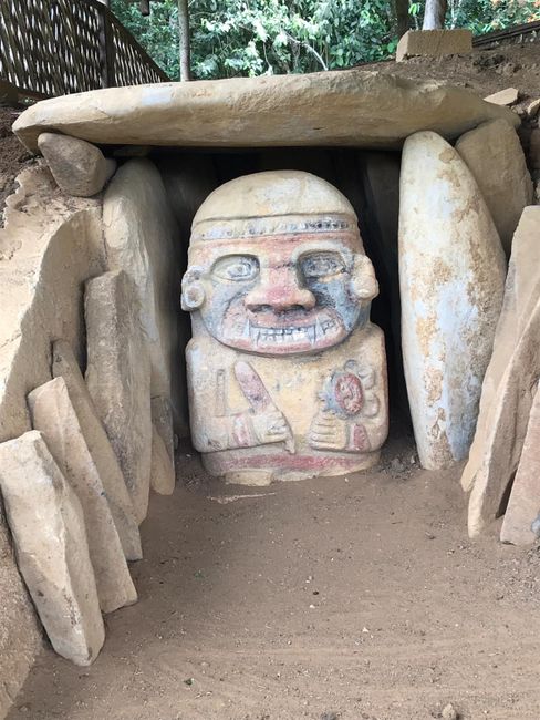 Prehispanische archäologische Stätte bei San Augstin
