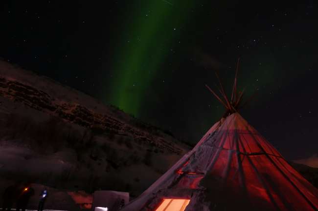 Northern Lights at Camp Paeskatun, Alta