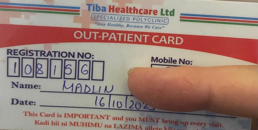 Every patient receives such a card