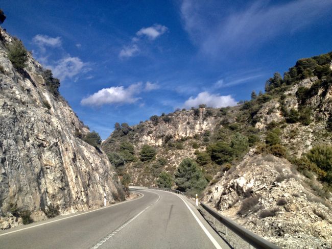 Towards inland, past Gibraltar - Ardales - January 13th