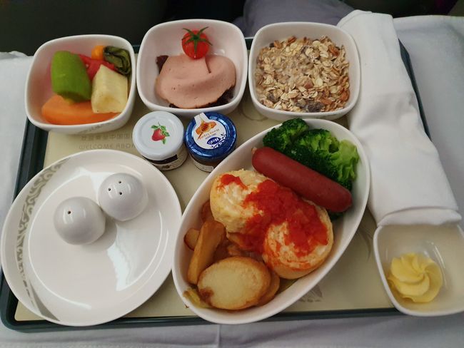 Frühstück bei der Air China (Western)