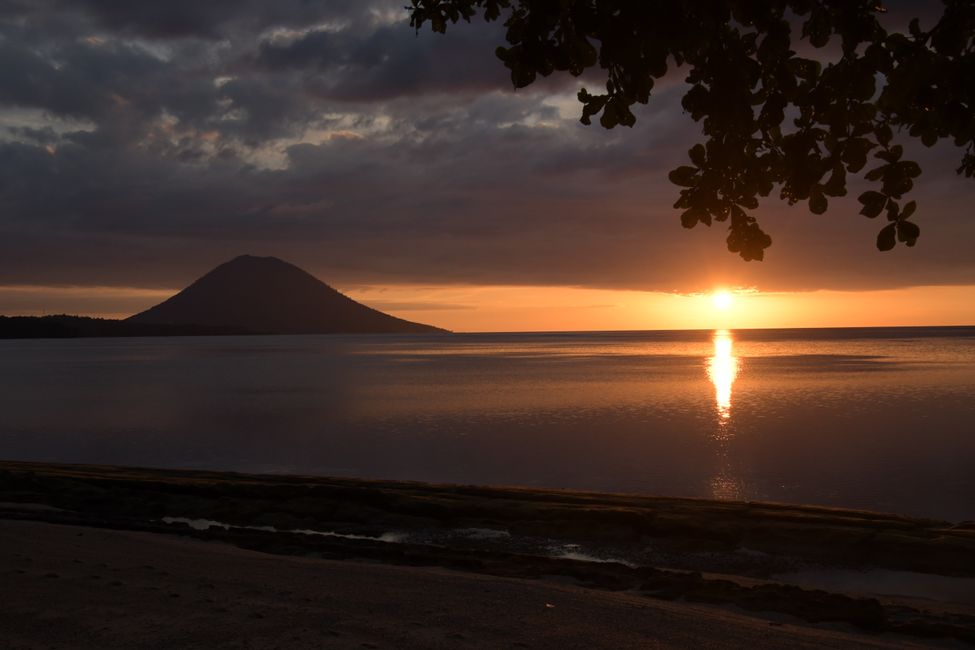 Siladen Island - Sunset next to Manado Tua Island