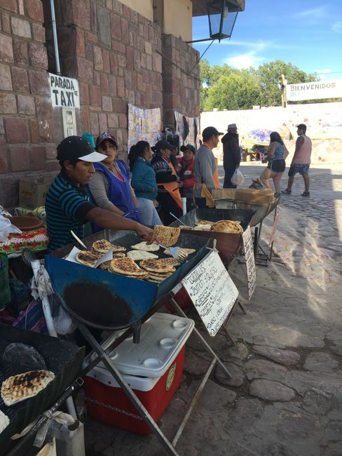 Tortilla Verkäufer in Humahuaca