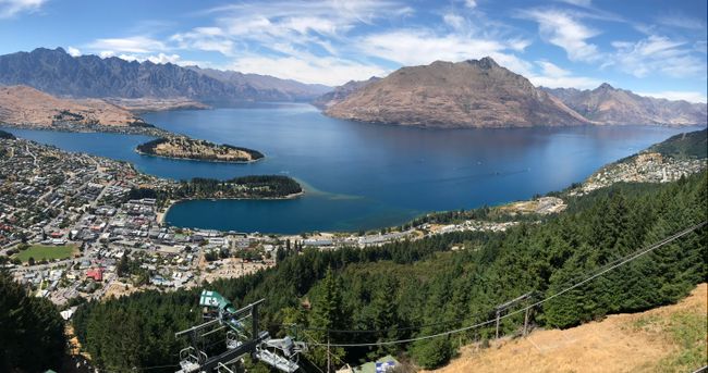 View from the Queenstown Skyline