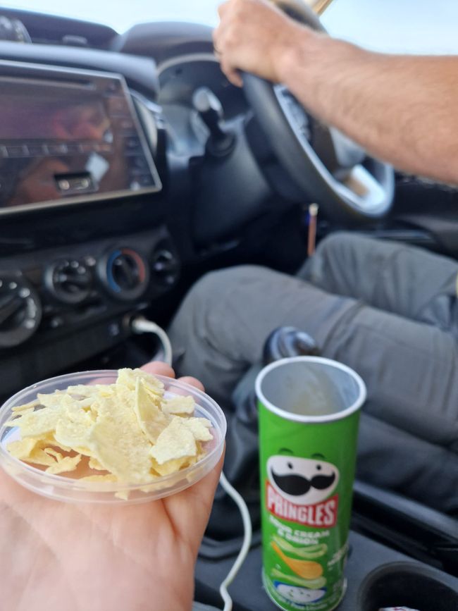 Essen im Auto