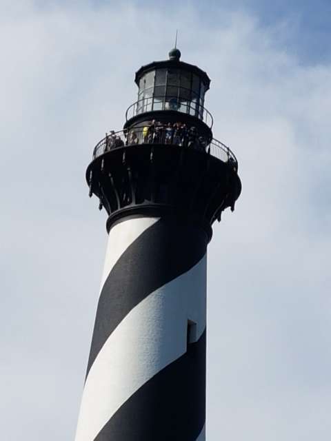 Next lighthouse: Cape Hatteras Lighthouse....and this time we're going up!