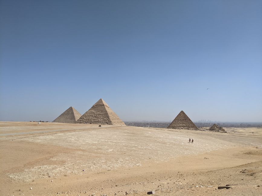 Die drei Pyramiden von Khufu (Cheops), Chephren und Mykerinos