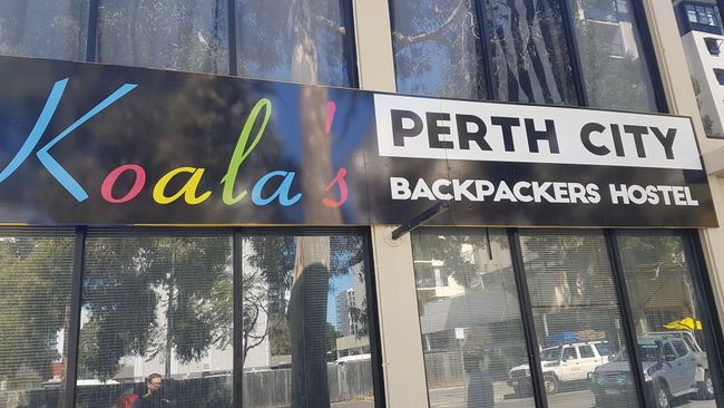 10.04.2019: Heute bin ich erneut umgezogen, dieses Mal aber in die Innenstadt von Perth.