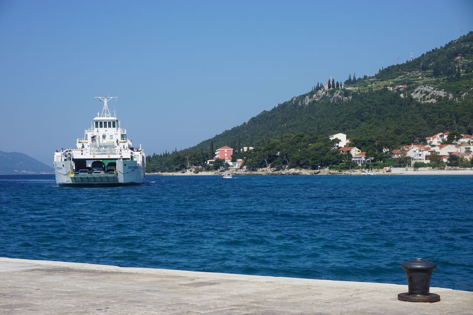 Kroatien: Fähre zur Insel Korčula