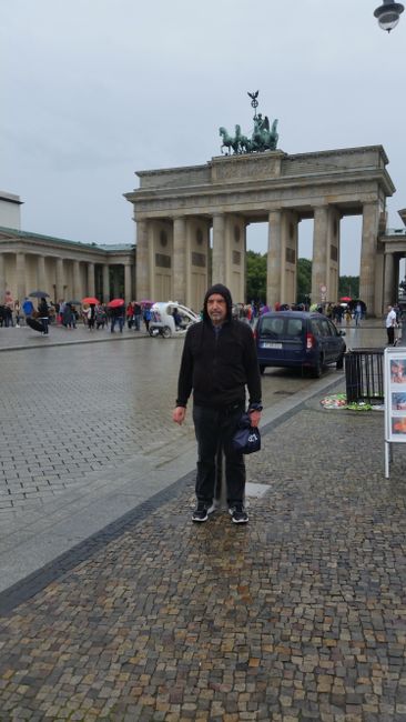 In front of the Brandenburg Gate