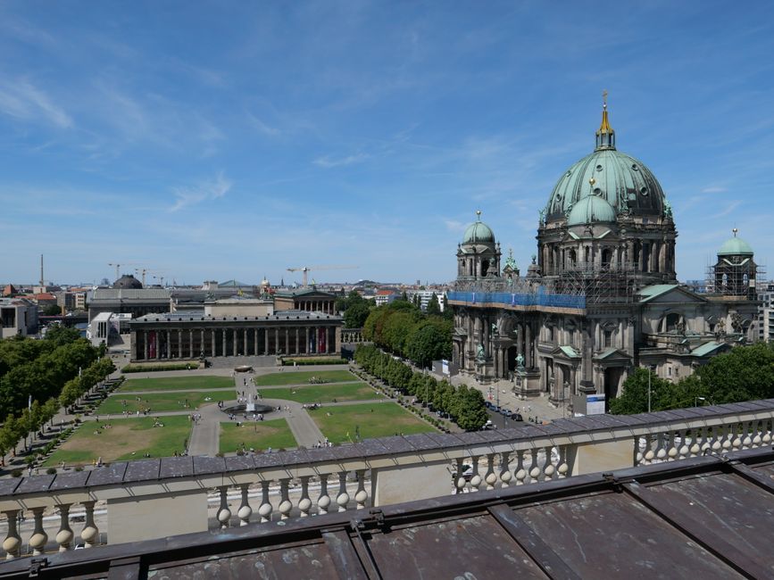 View from the rooftop terrace of the Humboldt Forum