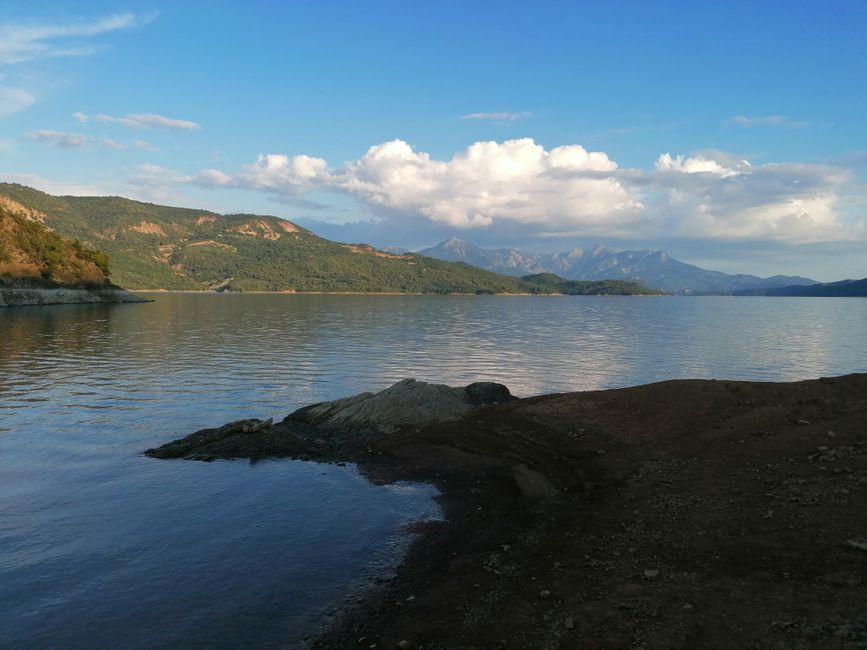 Lake with hike