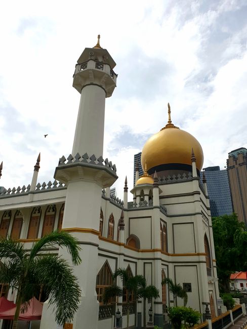Mosquée Sultan à Kampong Glam, la plus grande mosquée de Singapour 