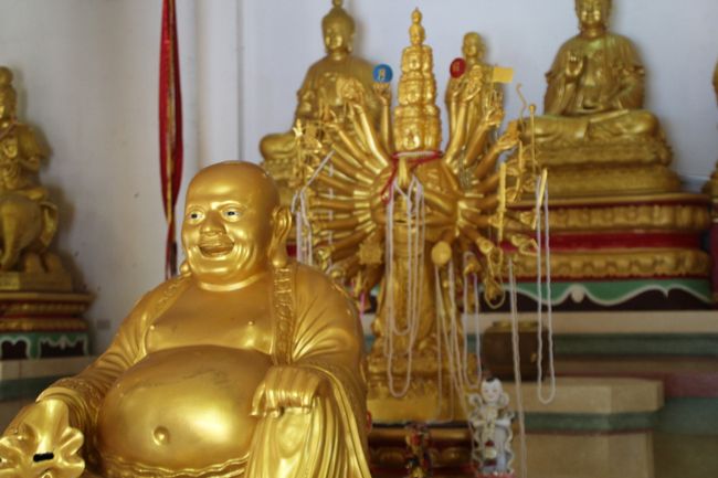 Goldene Buddha-Statuen 