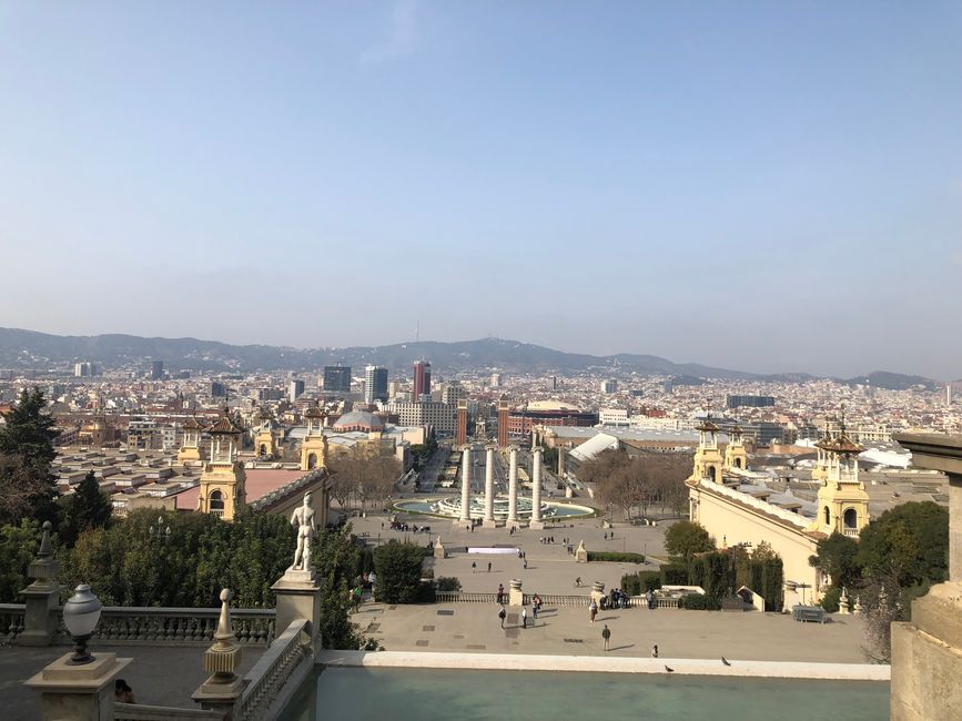 Barcelona vom Montjuic aus gesehen