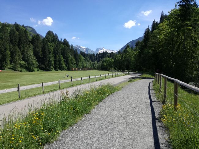 los gehts gemütlich ab Nebelhorn Talstation