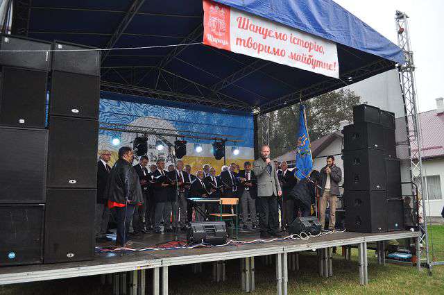 Performance on the occasion of the city festival in Schtschyrez