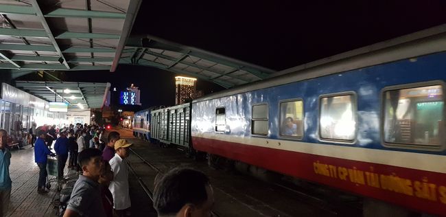 Our night train to Da Nang