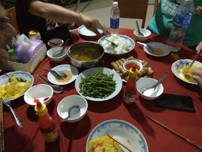 Vietnamese family style Abendessen