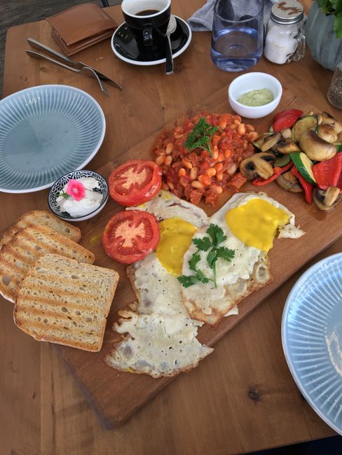 Vegane Frühstücksplatte in Auckland 