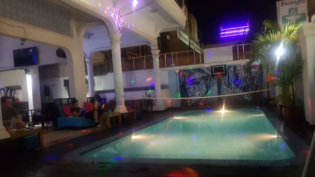 Pool at the hostel