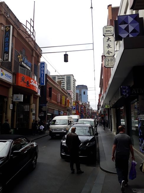 China-Town mit leckerem Essen in Melbourne-City:)