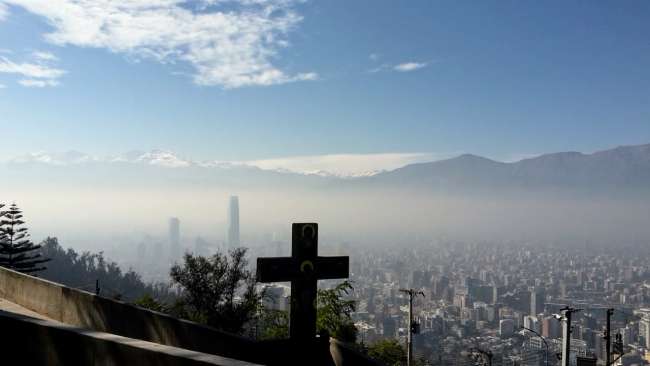 Smog über Santiago