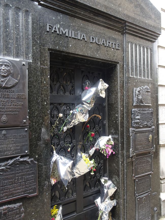 Das Grab von Evita Peron