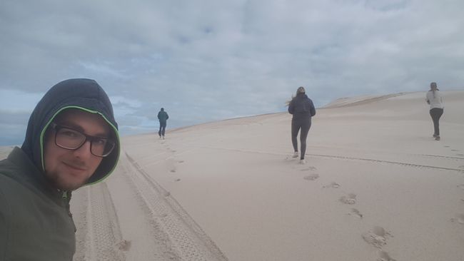 Endless sand dunes. 