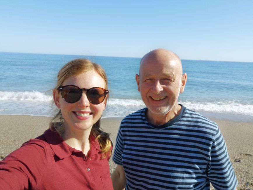 With Dad in Maro, Nerja and Granada
