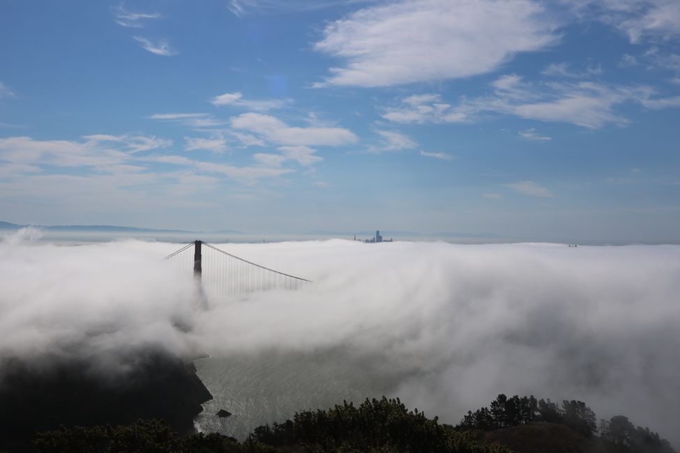 Golden Gate Bridge in Cloud Cover