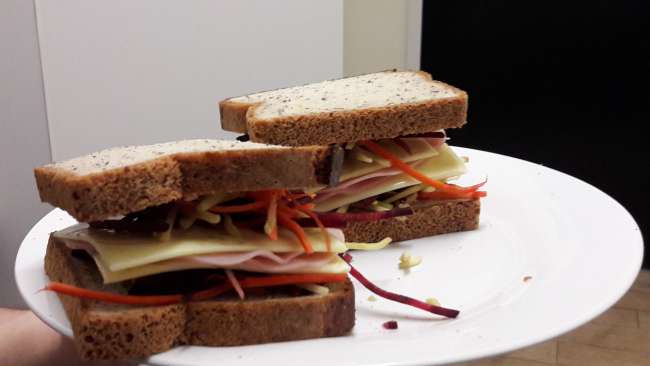 Unsere selbstgemachten glutenfreien Sandwiches 