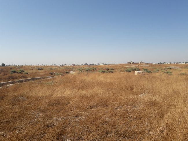Guck über die Grabungsstätte im Zentrum von Türkistan