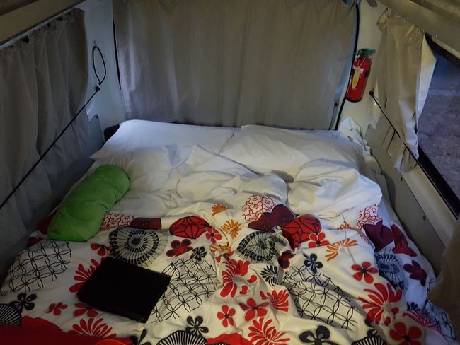 Gemütlich - mein Bett im Camper